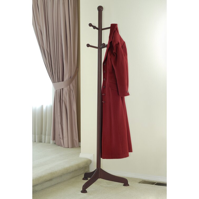 Red shop coat stand